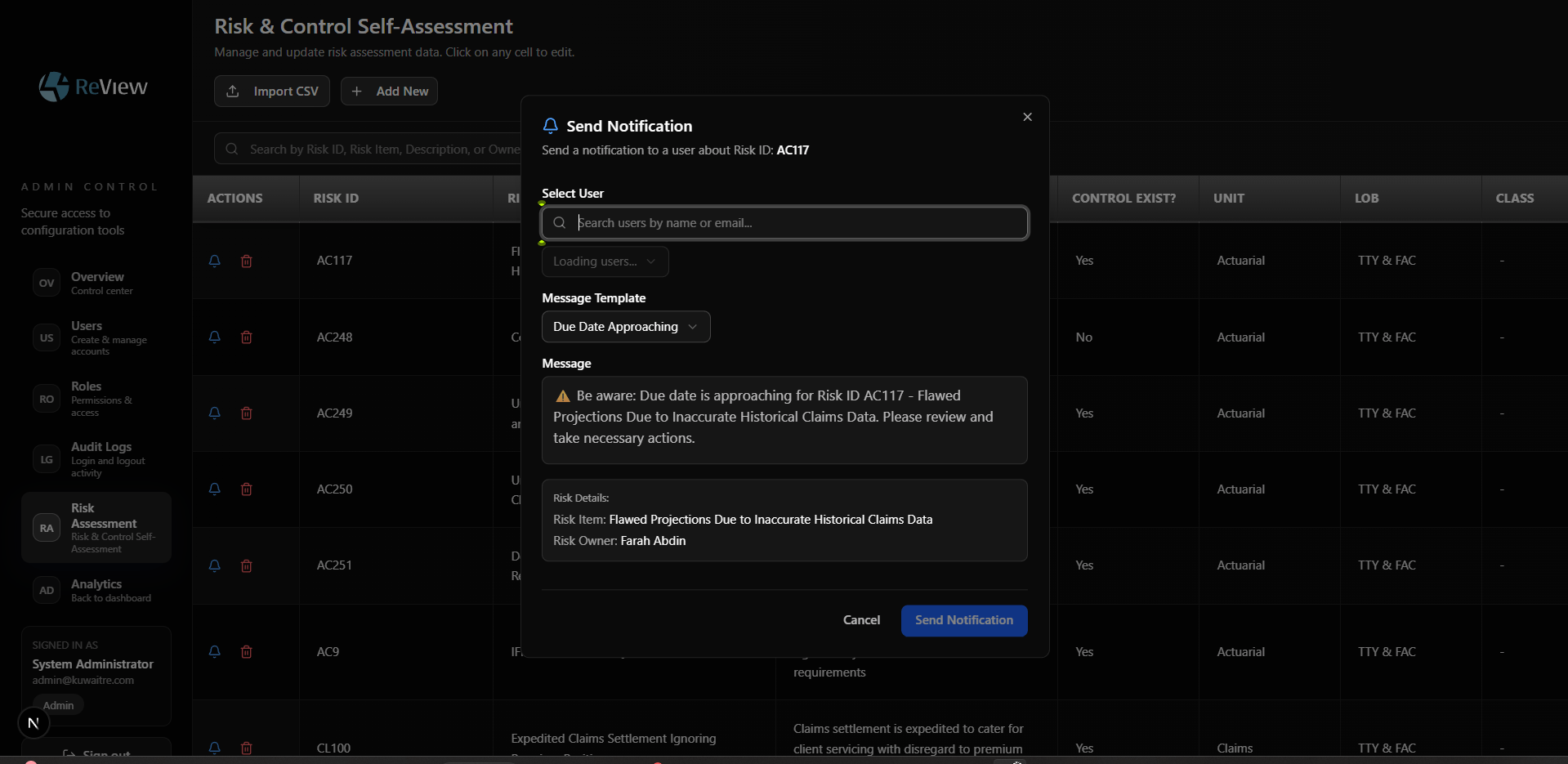 KuwaitRE Dashboard Screenshot 2